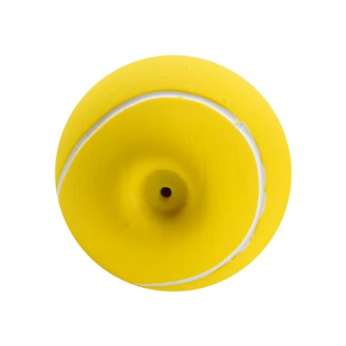 SEWOART Tennisspielzeug Für Haustiere Tennisbälle Für Hunde Beißspielzeug Für Hunde Haustier Beißspielzeug Welpenspielzeug Quietschende Bälle Plüschkauspielzeug Hündchen Yellow Emulsion von SEWOART