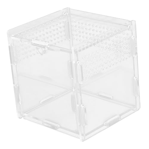 SEWOART Hohe Acryl Reptil Fütterung Station Spinne Terrarium Container Tank Zucht Box von SEWOART