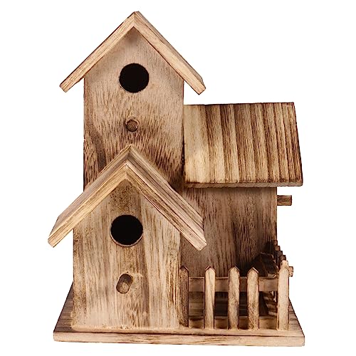 SEWOART Vogelhaus Für Den Garten Kreatives Nistkästen Set Zur Individuellen Gestaltung DIY Vogelnest Aus Echtem Für Kleine Vögel Ideal Zum Aufhängen Und Dekorieren von SEWOART