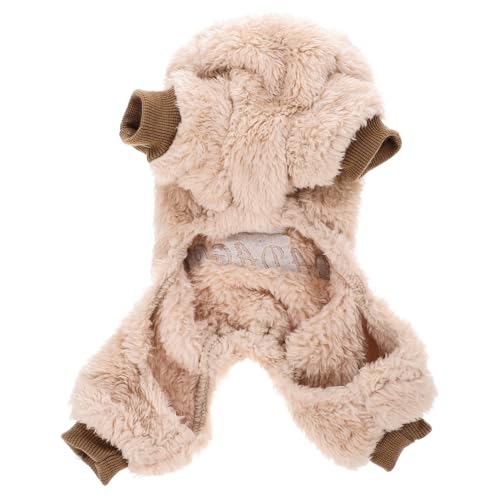 SEWOART Niedlicher Wintermantel für Hunde warm flauschig thermische Haustierkleidung entzückende Welpen-Outfits wärmende Hundekleidung von SEWOART