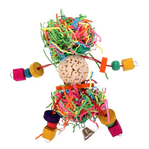 SEWOART knete Spielzeug kauspielzeug Papageien Bird Toys Birdies funnytoys Spielzeug zum Zerkleinern von Vögeln Hängespielzeug für Vogelfutter Spielzeug zum Aufhängen von Vögeln hölzern von SEWOART