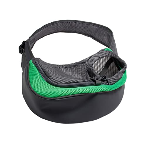 Transportboxen für Haustiere Vordertasche für Haustiere hundetragetasche kleines hundegeschirr Kaninchenträger Schultertasche Schultasche umhängetasche einzelne Umhängetasche Green SEWOART von SEWOART