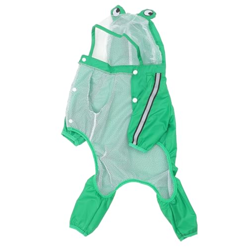 Wasserdichter Hunde Regenmantel Regenjacke Welpen Outfit Niedliche Kapuze Frosch Hundebett Tier Regenponcho Großer Hunde Regenmantel Welpenkleidung Kleiner Hunde SEWOART von SEWOART