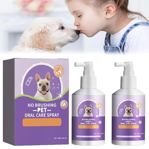 Sofenthiss - Sofenthiss Teeth Cleaning Spray for Dogs & Cats, Dog Teeth Cleaning Spray, Pet Oral Spray Clean Teeth, No Brushing Pet Oral Care Spray, Pet Breath Freshener Spray (2Pcs) von SFHG