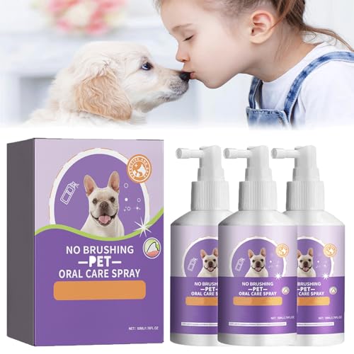 Sofenthiss - Sofenthiss Teeth Cleaning Spray for Dogs & Cats, Dog Teeth Cleaning Spray, Pet Oral Spray Clean Teeth, No Brushing Pet Oral Care Spray, Pet Breath Freshener Spray (3Pcs) von SFHG