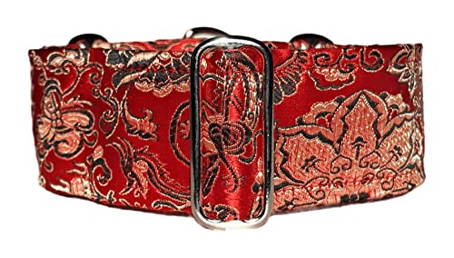 Martingale-Hundehalsband, extra weich, für Windhunde, Saluki, Whippet und andere Rassen mit ähnlichem Halsumfang, 5,1 cm breit, Größe XL 43,2 cm - 55,9 cm von SGang