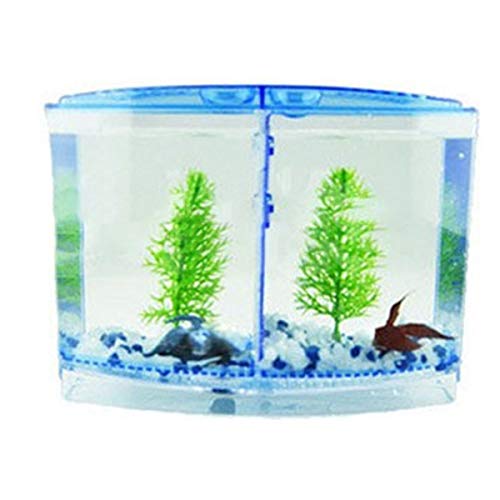 Betta Bow Aquarium Aquarium transparentes Acryl-Aquarium mit Pflanzendekoration aus Kunststoff von SH-RuiDu