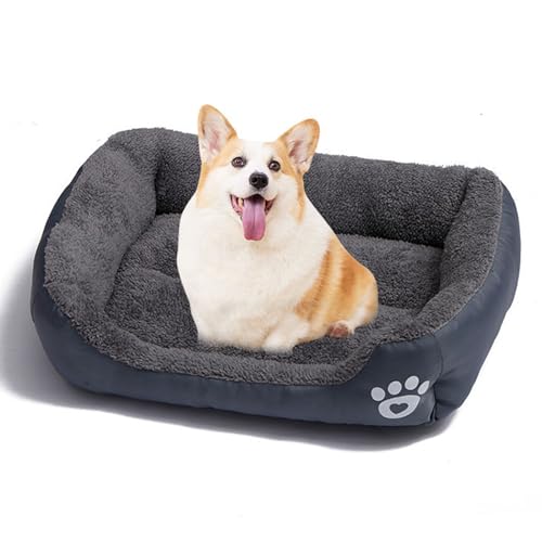 SH-RuiDu Großes Hundesofa, 66 x 50 cm, Hunde-Couch-Bett mit wasserdichter Unterseite, weiches Schlaf-Hundebett für mittelgroße und große Hunde bis zu 15 kg von SH-RuiDu