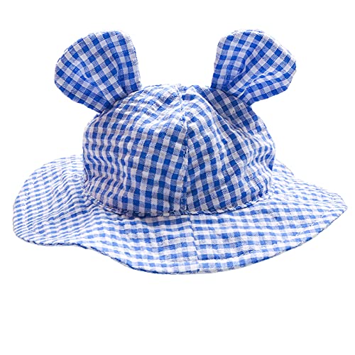 SH-RuiDu Plaid Sonnenhut für Hunde, Casual Hund Visier Cap Sonnenschutzkappe mit Seilverstellung für kleine mittelgroße Hunde von SH-RuiDu