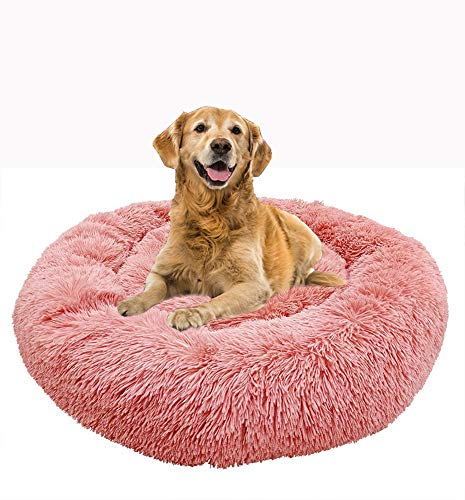 Flauschiges Hundebett, XL Plüsch Katzenbett, Wunderschönen Tierbett, Warmes Haustierbett, Weiches Gemütlichem Haustier Sofa, Waschbares Haustierkissen, Rutschfest Feuchtigkeitsbeständig Tierbett von SHADOWIN