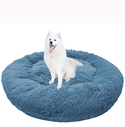 Gemütlichem Tierbette, Flauschig Donut Tierbett, Hundesofa, XL/XXL Haustierbette, Plüsch Weich Schlafen Bett für Katzen und Hunde, Rutschfest Deluxe-Haustierbette, Idea für Große bis mittelgroße Hunde von SHADOWIN