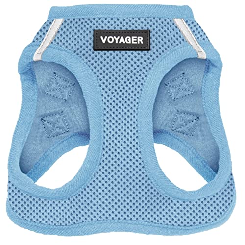 SHAIYOU Step-In-Air-Hundegeschirr - All Weather Mesh, Step-In-Weste-Geschirr Für Kleine Und Mittelgroße Hunde (XL,Hellblau) von SHAIYOU