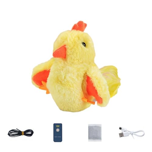 SHANGYU Piper Tomi Katzenspielzeug, Pipertomi Flapping Bird Cat Toy, Flapping Bird Cat Toys with Remote, Pawfect Way Interactive Bird Cat Toy, Chirping Bird Cat Toy Flapping Wings von SHANGYU