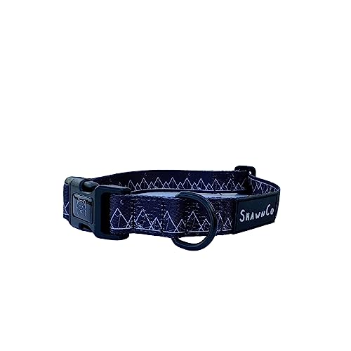 ShawnCo Dream Walk Hundehalsband, hochwertig, verstellbares und bequemes Haustierhalsband für kleine, mittlere, große und extra große Hunde (L, Wolf Moon) von SHAWNCO