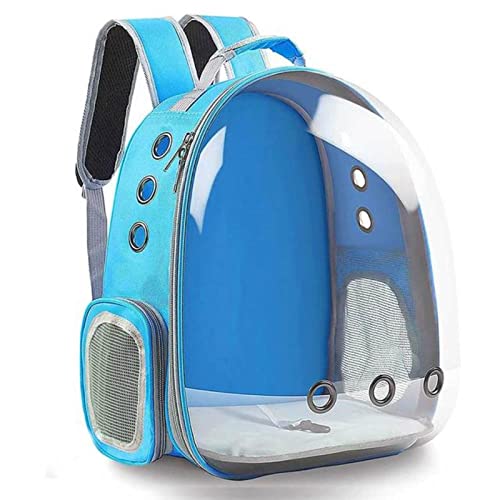 Haustier Fluggesellschaft Rucksack Tragetasche Katze Tragetasche Kleine Hunde Reiserucksack Welpe Transparent Rucksack Katze Transporttasche von SHENDAF