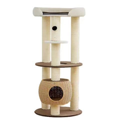 Moderner Katzenbaum Turm mit extra großer Plattform Sitzstange Bett für große Katze Maine Coon und Big Cat Couch Sofa für mehrere Katzen von SHENGOCASE