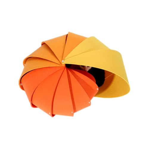 Nautilus Haustier-Katzenbett, Filz-Tunnelversteck, Spielhaus (Orange, 71,1 x 58,4 x 30,5 cm) von SHENGOCASE