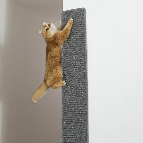 SHENGOCASE Verdickte Katzenwand Ecke Kletterteppich Katzenwand Möbel Wand Eckkratzer Kratzbaum (Grau) von SHENGOCASE