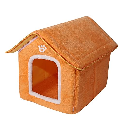 Großes Katzenbett für kleine Hunde und Katzen, waschbar und rutschfest, ultraweich, Deluxe-Haustierzelte, leises und verstecktes Katzenhaus für Haustiere bis zu 4,5 kg (Größe: S, 35,6 x 33,1 x 38,1 von SHENJIA