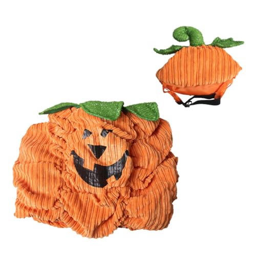 SHERCHPRY 1 Satz Haustier-Kürbis-Set Halloween costume Halloween kostüme Hundekostüme für kleine Hunde Halloween-Haustier-Outwear Halloween-Haustierkostüm warme Haustierkleidung Polarfleece von SHERCHPRY