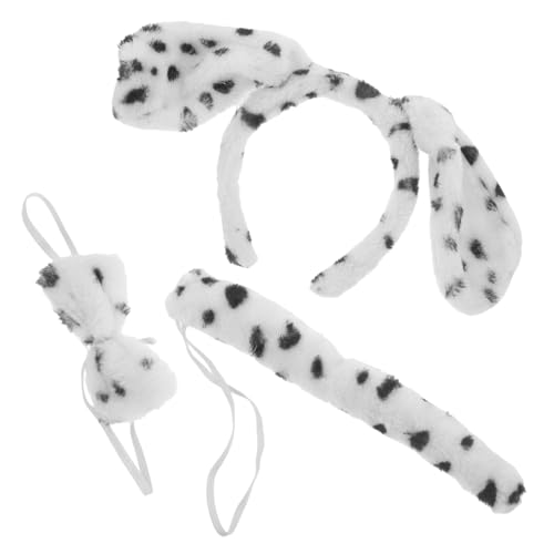 SHERCHPRY 1 Satz Plüsch-Kopfbedeckung Für Welpen Cosplay-welpen-Requisiten Tierkostüm-Requisiten Dalmatiner-Stirnband Plüsch-Make-up-Stirnband Tierkostüm-Set Niedlich Zubehör Stoff Kind von SHERCHPRY
