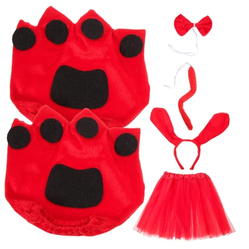 SHERCHPRY 1satz Dekoratives Kostüm Für Hunde Widerstandsfähiges Niedliches Outfit Für Karneval Halloween Und Partys Inklusive Rotem Hundekostüm Handschuhen Und Tüllrock SHERCHPRY 1satz Dekoratives Kostüm Für Hunde Widerstandsfähiges Niedliches Outfit Für Karneval Halloween Und Partys Inklusive Rotem Hundekostüm Handschuhen Und Tüllrock von SHERCHPRY