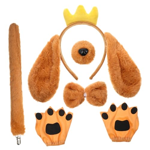 SHERCHPRY Fluffiges Hunde Kostüm Set mit Ohren und Pfotenhandschuhen Tierische Cosplay Accessoires für Erwachsene für Partys Fotografie und Kreative Verkleidungen SHERCHPRY Fluffiges Hunde Kostüm Set mit Ohren und Pfotenhandschuhen Tierische Cosplay Accessoires für Erwachsene für Partys Fotografie und Kreative Verkleidungen von SHERCHPRY
