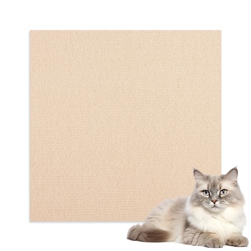 SHESHY Kratzmatte Katze, Katzenkratzbretter, Kratzbrett Wand, Kratzmatte Selbstklebend, Kratzschutz Sofa, DIY Trimmbarer Teppich Matte Pad, Katze Kratzteppich für Schützt Teppiche und Sofas von SHESHY