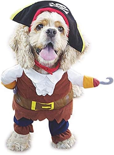 SHIAOMIN Piratenkostüm für Hunde, Halloween, Haustierkleidung, Katze, Karibik-Stil, Cosplay, Größe M von SHIAOMIN