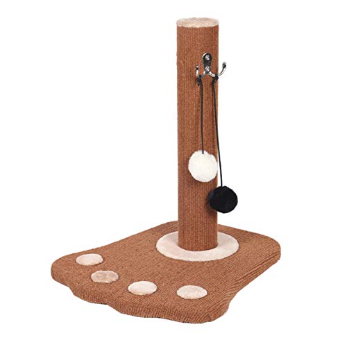 SHIBOHAN Katze Kratzer Post Schleifklappe Vertikale Schleiffestes Sisal Cat Kletterrahmen necken Katze Versorgt eine Vielzahl von Stilen zur Auswahl (Color : Hook Paw Print, Size : A) von SHIBOHAN