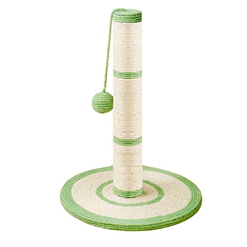 SHIBOHAN Katze Kratzer Post Schleifklappe Vertikale Schleiffestes Sisal Cat Kletterrahmen necken Katze Versorgt eine Vielzahl von Stilen zur Auswahl (Color : Large Green, Size : A) von SHIBOHAN