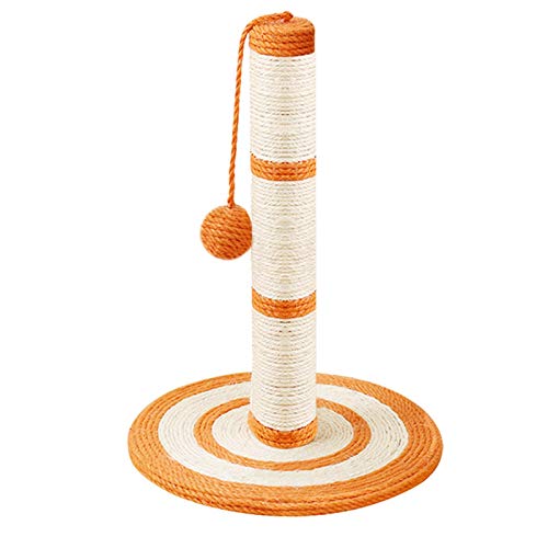 SHIBOHAN Katze Kratzer Post Schleifklappe Vertikale Schleiffestes Sisal Cat Kletterrahmen necken Katze Versorgt eine Vielzahl von Stilen zur Auswahl (Color : Large Orange, Size : A) von SHIBOHAN