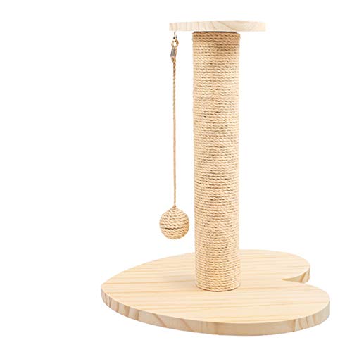 SHIBOHAN Katze Kratzer Post Schleifklappe Vertikale Schleiffestes Sisal Cat Kletterrahmen necken Katze Versorgt eine Vielzahl von Stilen zur Auswahl (Color : Large Solid Wood, Size : A) von SHIBOHAN