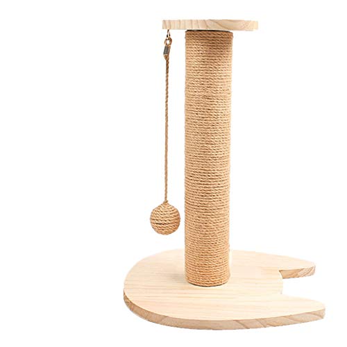 SHIBOHAN Katze Kratzer Post Schleifklappe Vertikale Schleiffestes Sisal Cat Kletterrahmen necken Katze Versorgt eine Vielzahl von Stilen zur Auswahl (Color : Large cat face, Size : A) von SHIBOHAN