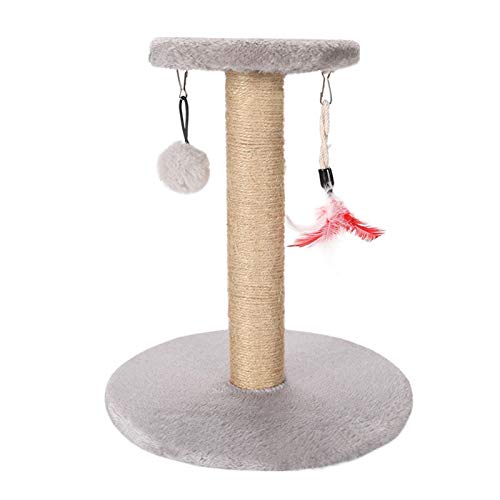 SHIBOHAN Katze Kratzer Post Schleifklappe Vertikale Schleiffestes Sisal Cat Kletterrahmen necken Katze Versorgt eine Vielzahl von Stilen zur Auswahl (Color : Small Stool Grey, Size : A) von SHIBOHAN