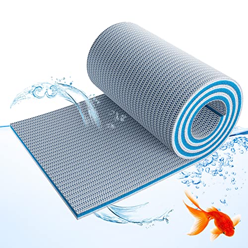 SHIGATSU Aquarium-Filtermedien, 8-lagige Filterpads für Aquarium, 119,4 x 30,5 x 2 cm Aquarium-Schwamm-Pad von SHIGATSU