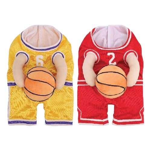 SHINROAD Hunde-Basketballtrikot, Haustier-Basketballuniform, sportliches Hunde-Halloween-Kostüm, Hunde-Basketball-Kostüm von SHINROAD