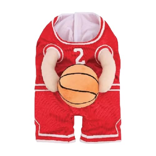 SHINROAD Hunde-Basketballtrikot, Haustier-Basketballuniform, sportliches Hunde-Halloween-Kostüm, Hunde-Basketball-Kostüm von SHINROAD