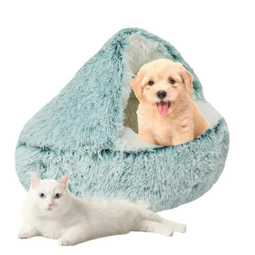 SHJOEE Flauschig Hundebett Muschelform 60cm Katzenbett Warm Tierbett Haustierbett Waschbar Hundesofa Katzensofa Plüsch Hundekorb Katzenkorb Weiche Kuschelbett für Den Schlaf im Innenbereich von SHJOEE