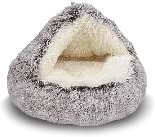 SHJOEE Flauschig Hundebett Muschelform Katzenbett Warm Tierbett Haustierbett Waschbar Hundesofa Katzensofa Plüsch Hundekorb Katzenkorb Weich Hundekissen Katzenkissen Gemütlich Hunde Katzen Schlafplatz von SHJOEE