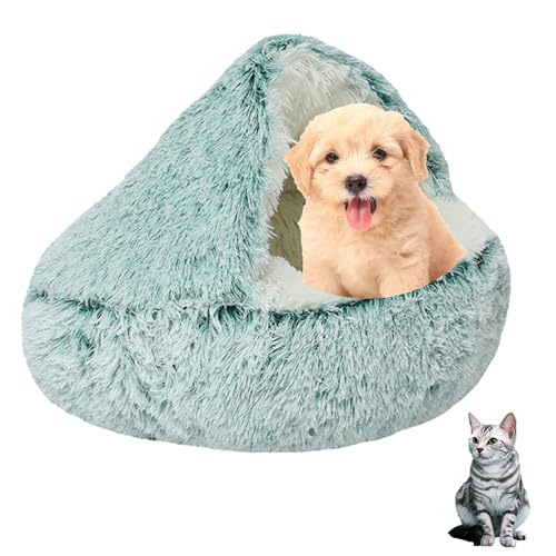 SHJOEE Flauschig Hundebett Muschelform Katzenbett Warm Tierbett Haustierbett Waschbar Hundesofa Katzensofa Plüsch Hundekorb Katzenkorb Weich Hundekissen Katzenkissen Gemütlich Hunde Katzen Schlafplatz von SHJOEE