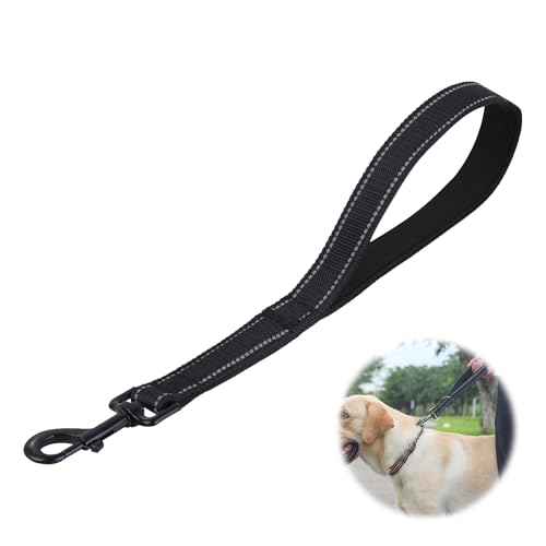 30cm Kurzführer Hund,Hausleine für Hunde,Hundeleine Kleine Hunde Leicht,Trainingsleine für eil Hunde,Kurze Leine Bolt Hund Nylon Reflektierende Starke,Schleppleine Kleine Kurze Sicherheitskarabiner von SHPUJUN