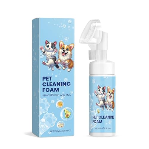 Hundepfotenreiniger für Hunde und Katzen, kein Ausspülen, schäumender Reiniger, wasserloses Shampoo, Pfotenreiniger für Hunde, Katzen, Haustier-Fußreiniger von SHYKNYU