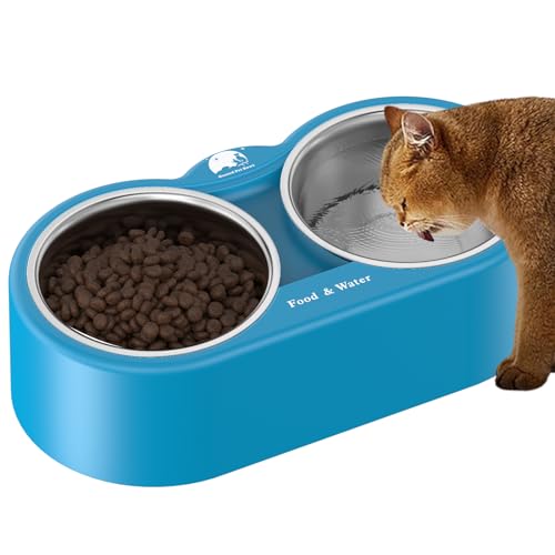 Beheizter Wassernapf für Hund & Katze, Outdoor Beheizter Hundenapf Bietet Trinkwasser & Futter im Winter, Beheizter Futternapf für draußen, Smart Thermal-Dish für Kaninchen, Huhn, Ente, Eichhörnchen von SHYLOME