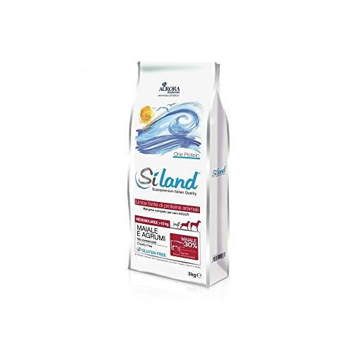 Siland Adult Medium/Large Hundefutter, Schwein und Zitrusfrüchte 12 kg von SILAND