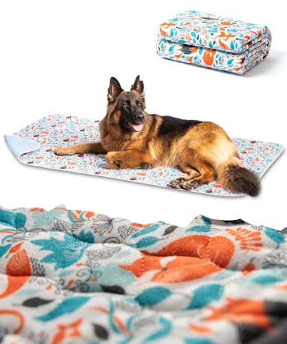 SILVERWOOF Luxus Waschbare Pee Pad für Hunde - 2 x Saugfähiger & rutschfest - Wiederverwendbare und wasserdichte Welpenunterlage - Hundematte Auto & Inkontienzunterlage mit Geruchskontrolle 90x160cm von SILVERWOOF