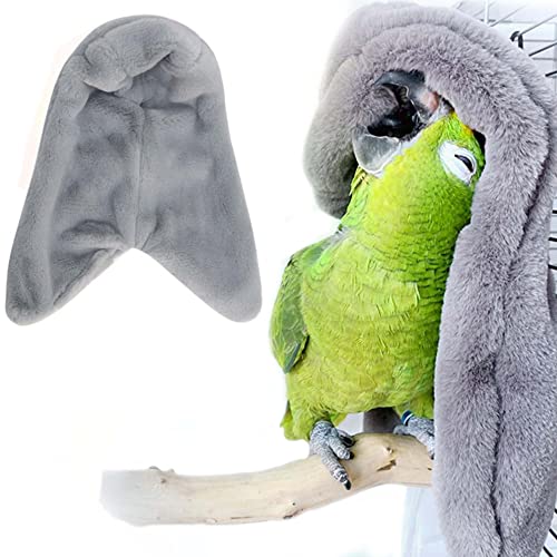 SIMENA Bird Buddy, Corner Fleece Vogeldecke, Cozy Bird Bed Warmer Papageienhaus für Käfig, Kuschelnest Hängendes Spielzeug für Lovebirds Sittich (XL) von SIMENA