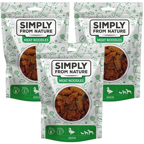 SIMPLY FROM NATURE Meat Noodles Entenknödel für Hunde 3x80 g von SIMPLY FROM NATURE