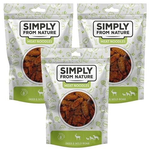 SIMPLY FROM NATURE Meat Noodles Knödel mit Hirsch und Wildschwein 3x80 g von SIMPLY FROM NATURE