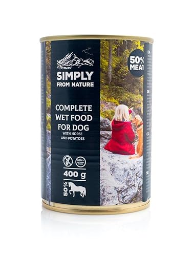 SIMPLY FROM NATURE Pferdefleisch mit Leinsamen 6 x 400 g von SIMPLY FROM NATURE